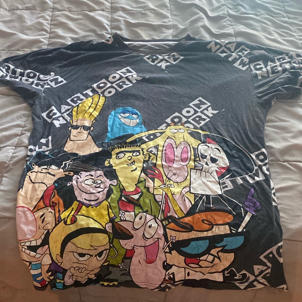 Cartoon Network shirt.